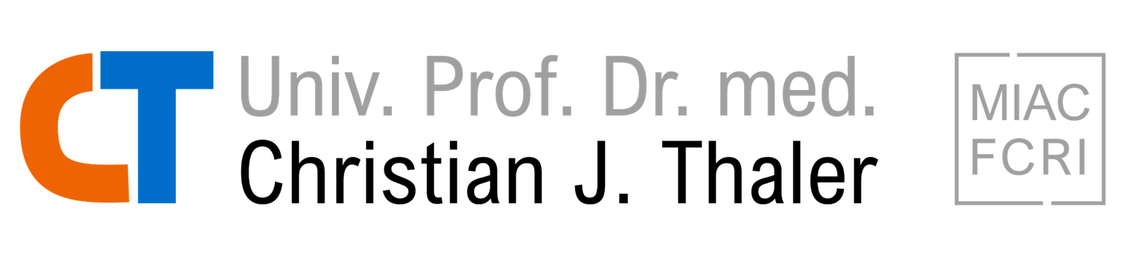 Prof. Dr. med Christian Thaler Logo - Ihr Online-Doktor für Kinderwunsch, Hormone & Fehlgeburtsprävention